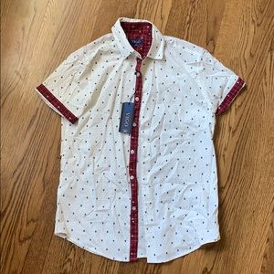 VIGO Men’s Sz Sm Button-up short-sleeve Bee shirt